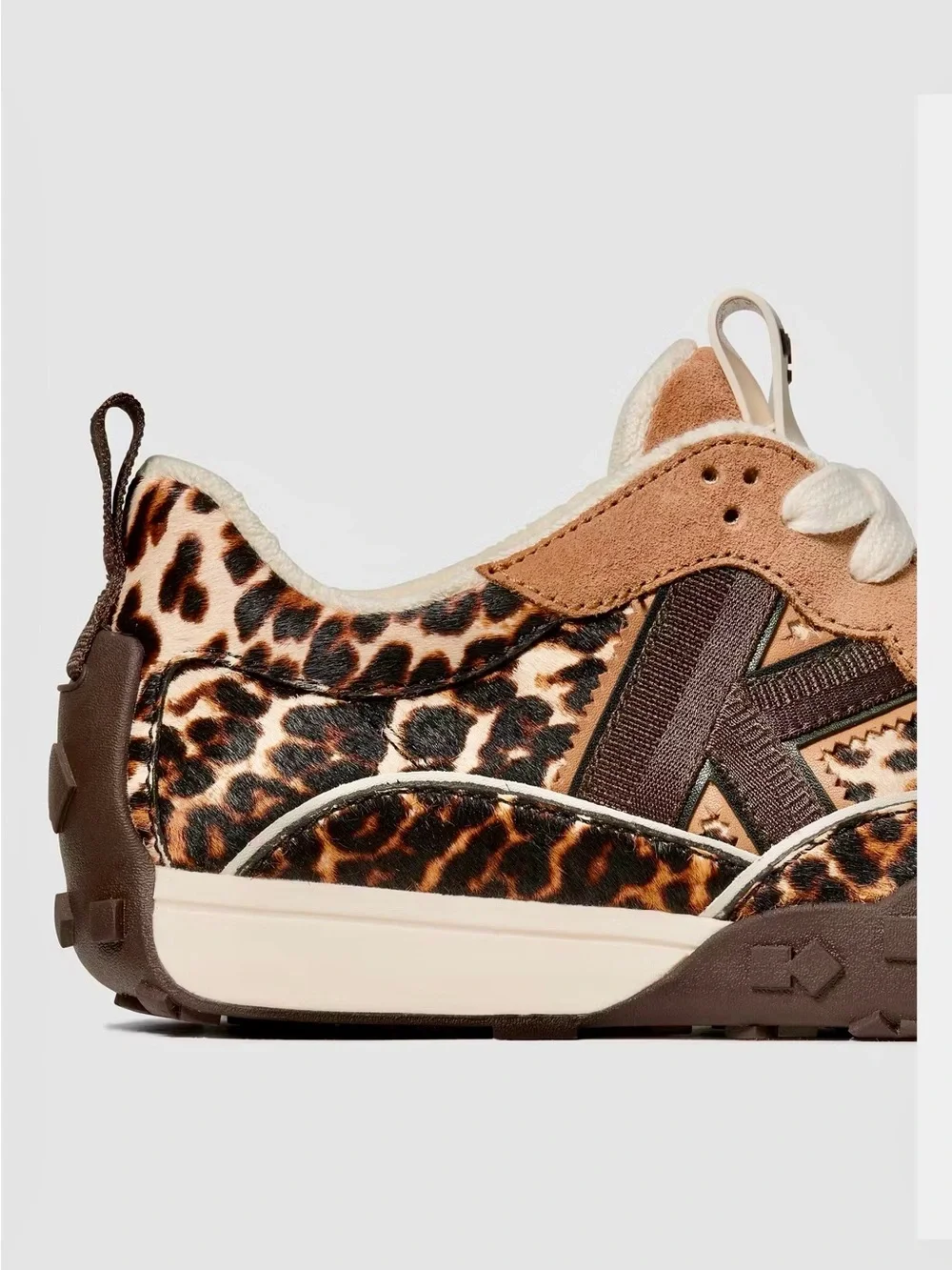 kate spade Leopard Print Sneakers in Brown and Cream